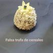 Falsa trufa de cereales y espelette.