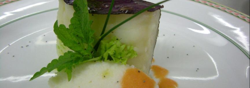 Bacalao en dos texturas