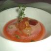 Sandia,melon,pera caramelizada con tomillo limonero