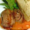 Compota de kumato,anchoas de Laredo y crujiente especiado