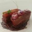 Pato,sandia,brevas y chocolate perfumado
