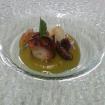 Guisantes, cefalofodos, membrillo y lavanda. 