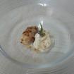 Dos texturas de arroz con vainilla