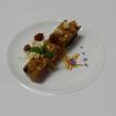 Arroz con leche,nueces de toffe,mandarina y lavanda