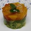Dulce de tomate,aguacate,mango anisado y menta