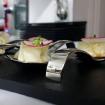 Rabano daykon,brandada de bacalao y regaliz
