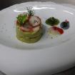 Guacamole,darne de bogavante,terciopelo de ajo negro