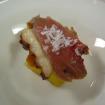 Carpacio de pato y mango