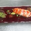 Bogavante,guacamole y puntas de esparragos verdes