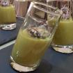 Emulsion de guisante,germinados de lombarda