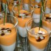 Cremoso de tomate,jalea de coco y modena