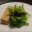 Foie,ensalada de vegetales,vainillina