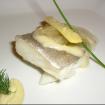 Bacalao su pilpil,puerro ahumado,ciboulette
